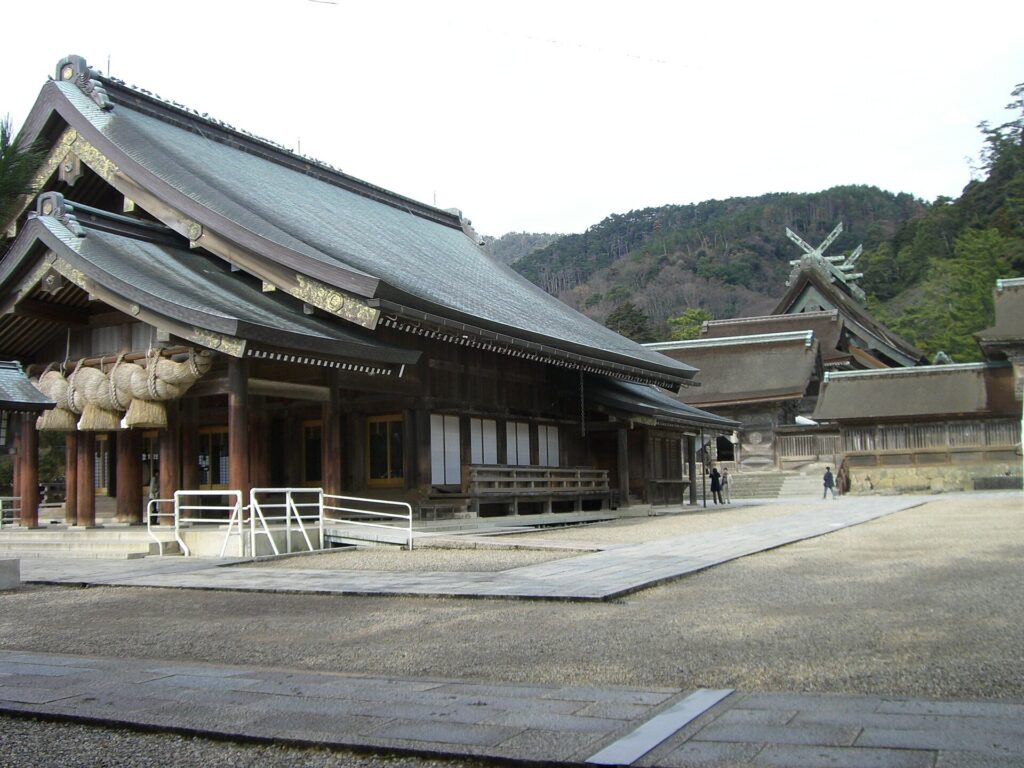 The grand shrine buildings of Izumo Taisha in Shimane