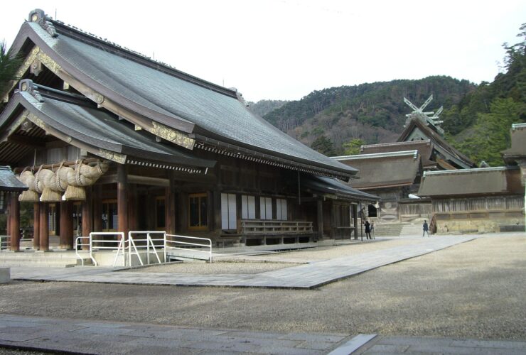 The grand shrine buildings of Izumo Taisha in Shimane
