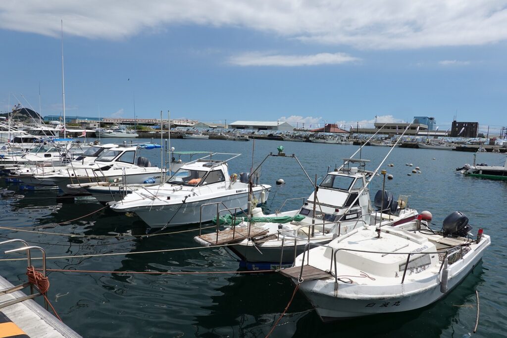 Inner harbour of Makurazaki fishing port, Kagoshima