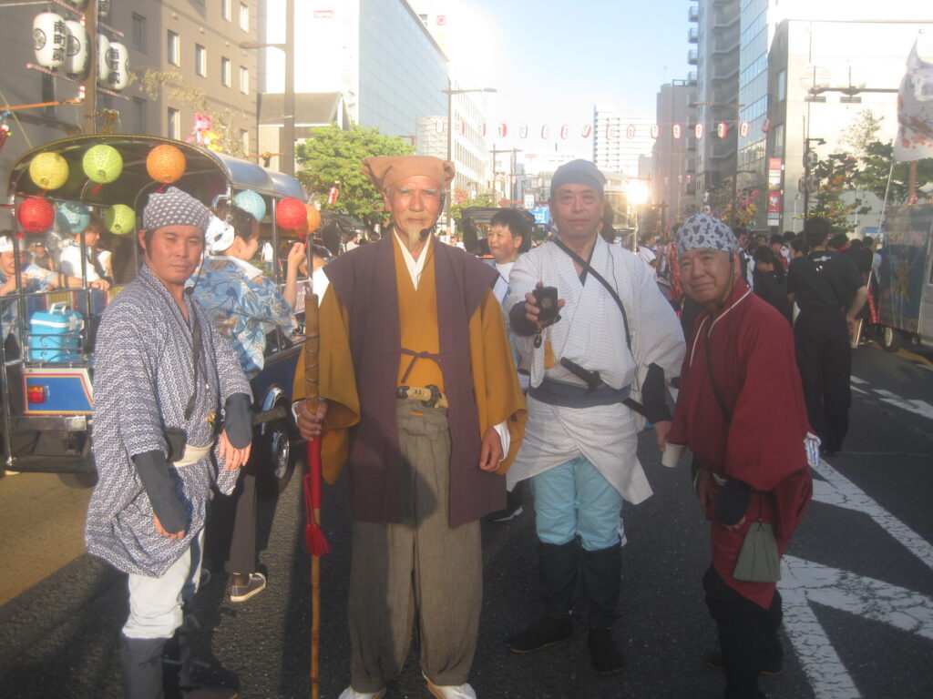 Costumed procession during the Mito Komon Festival