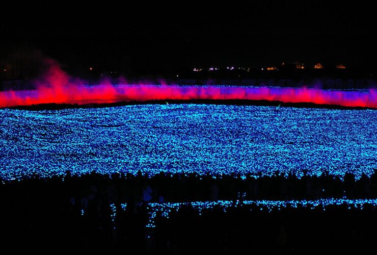 Winter illumination at Nabana no Sato in Mie
