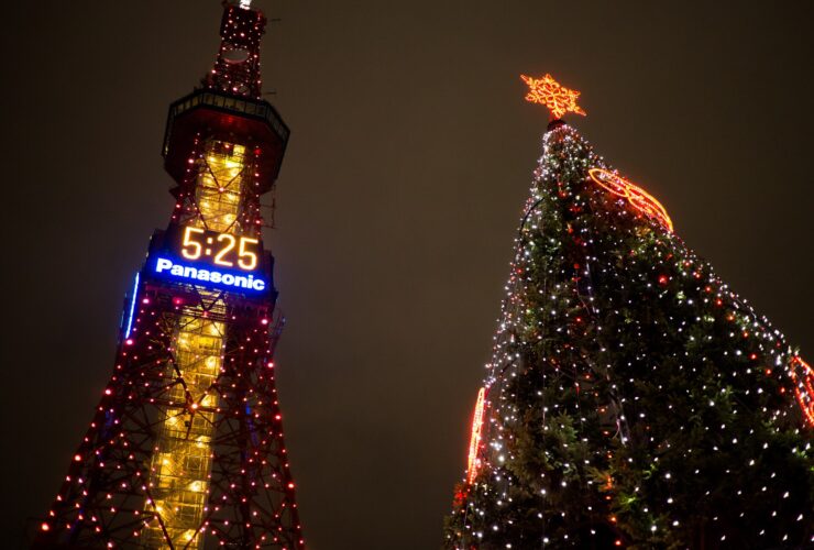 Illuminated Odori Park at the Sapporo White Illumination