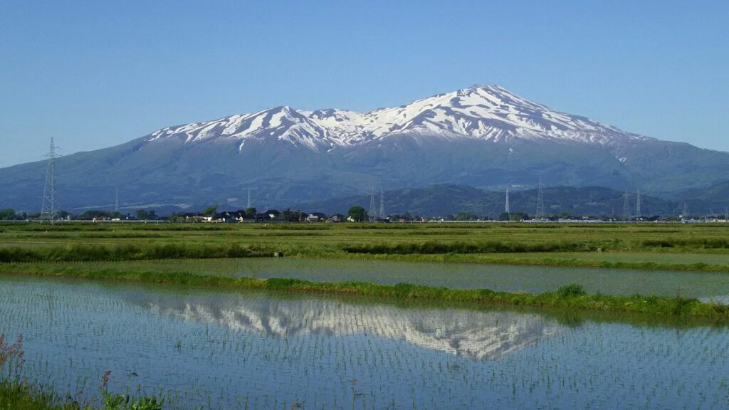 Mount Chokai and the Shonai plain, Yamagata