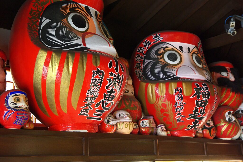 Daruma dolls at Shorinzan Daruma-ji, Takasaki