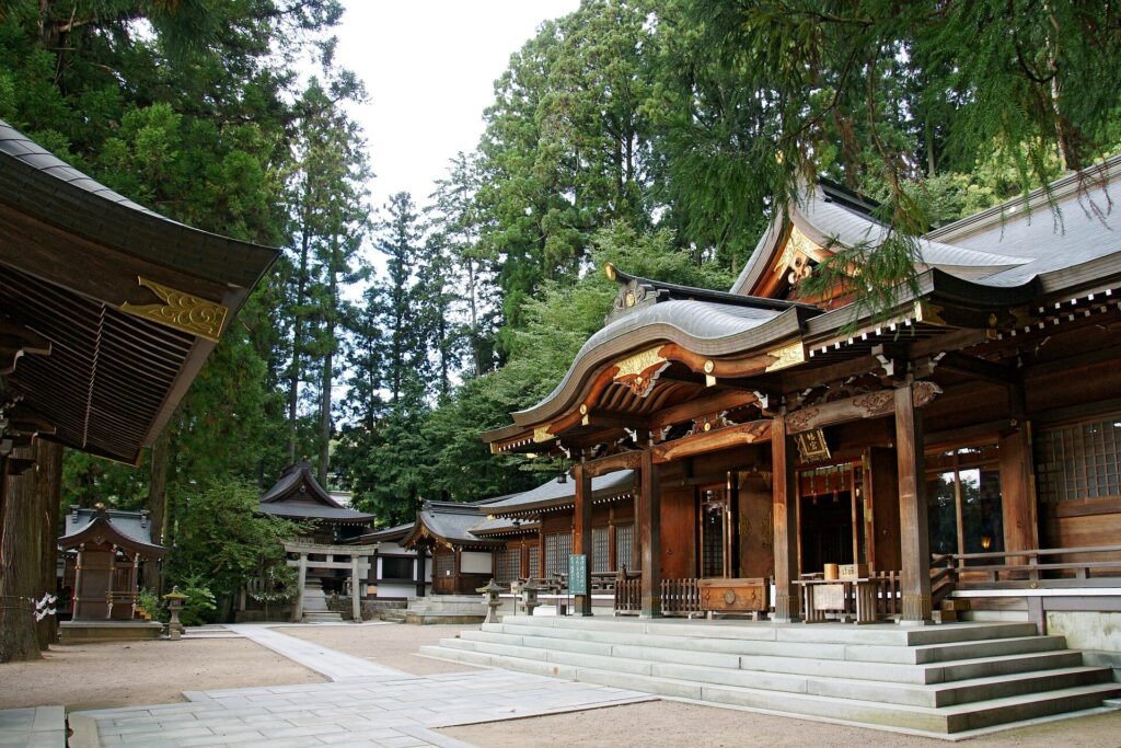 Sakurayama Hachimangu shrine in Takayama, the setting of the autumn Takayama Festival