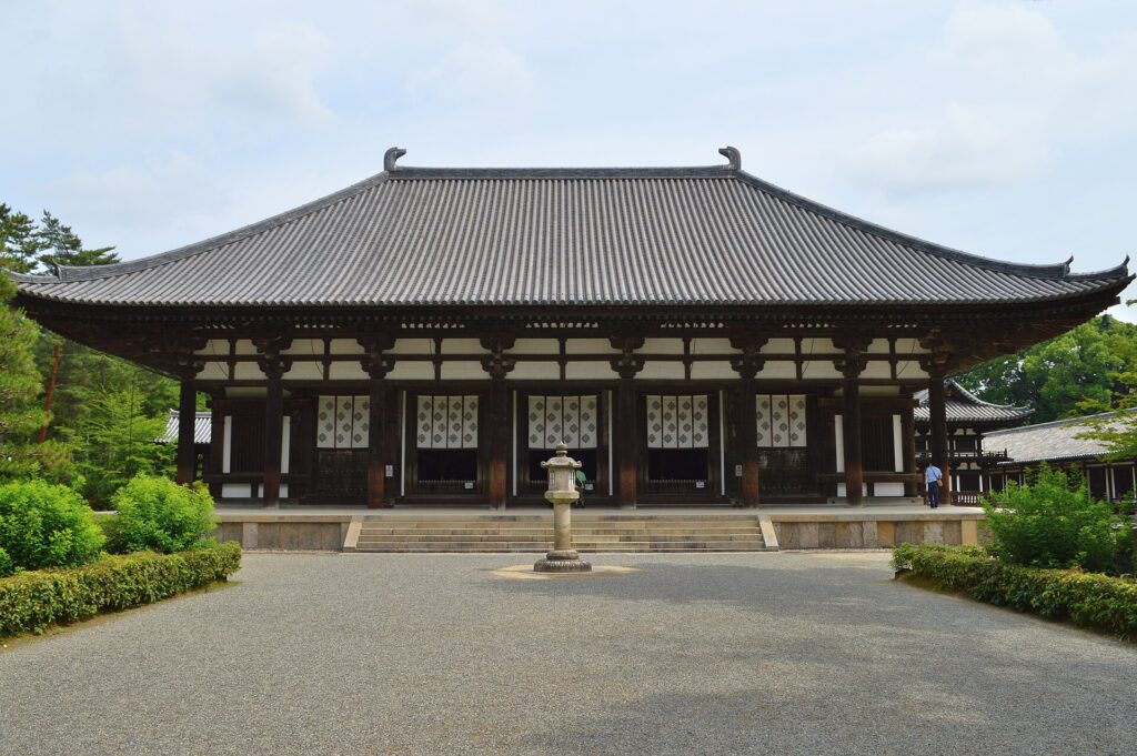 The Kondo golden hall of Toshodaiji temple, Nara