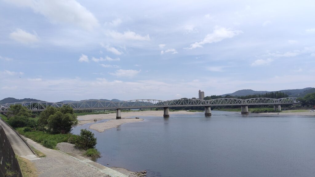 The Niyodo river valley in Niyodogawa, Kochi