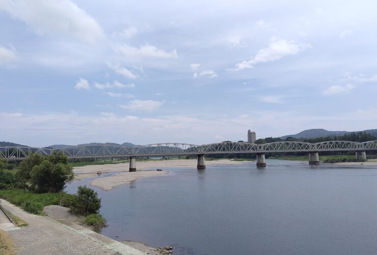 The Niyodo river valley in Niyodogawa, Kochi