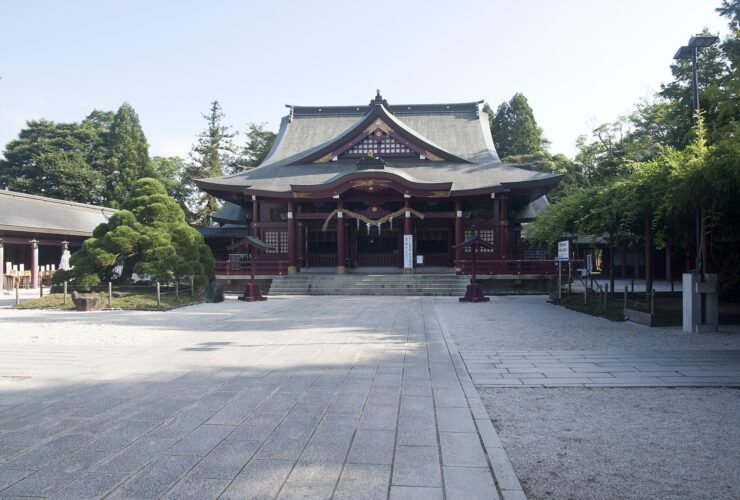 The precincts of Kasama Inari Shrine in Ibaraki