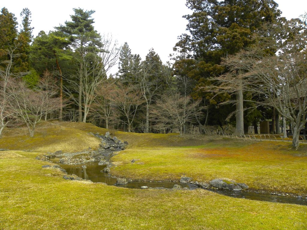 The garden of Motsuji temple in Hiraizumi