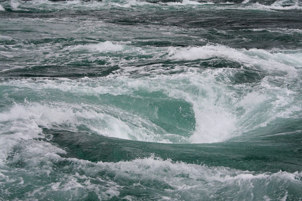 The Naruto whirlpools off Naruto, Tokushima