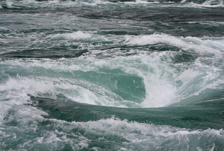 The Naruto whirlpools off Naruto, Tokushima