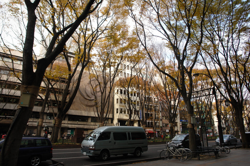 The tree-lined Jozenji-dori avenue in central Sendai