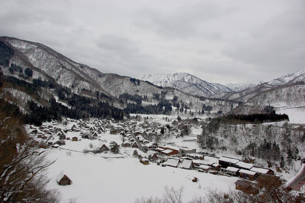 The thatched gassho-zukuri houses of Ogimachi in Shirakawa-go